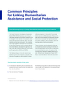 SPIAC-B (2023) Common Principles for Linking Humanitarian Assistance and Social Protection - overview