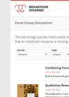Resources on Conducting Focus Group Discussions - overview
