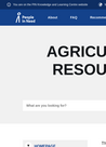 Resources on Agriculture in Emergencies - overview