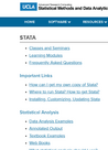 UCLA (2019)  Resources on learning and using STATA - overview