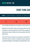 Start Network (2020) Start Fund Handbook - overview